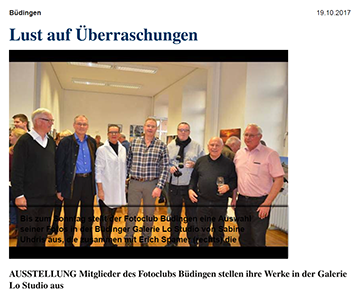 Ausstellung des Fotoclub Büdingen im Lo Studio