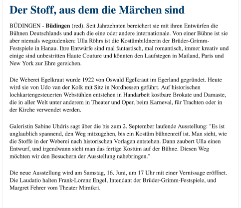 Der Stoff, aus dem die Märchen sind