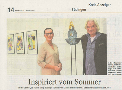 Axel Gallun im Lo Studio 2020
