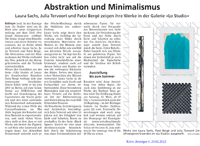 Kreis-Anzeiger - Abstration und Minimalismus
