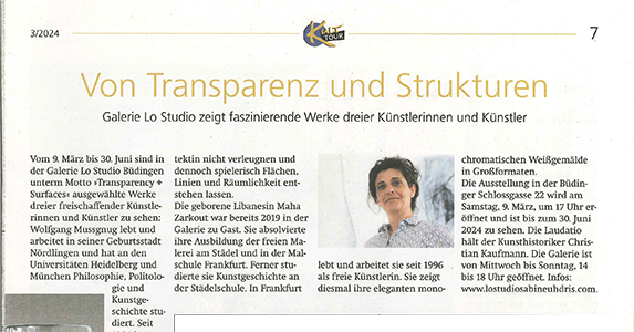 Transparenz und Strukturen
