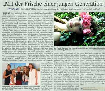 Sina Dauernheim - Kreis-Anzeiger v. 6.8.2013